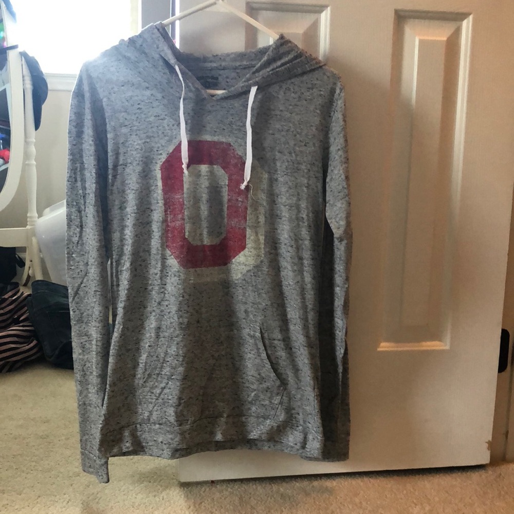 Hooded Ohio state long sleeve t shirt size M